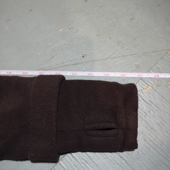 Bench Brown & Pink Zip Up Fleece Jacket Sweater Size Small - Picture 11 of 11